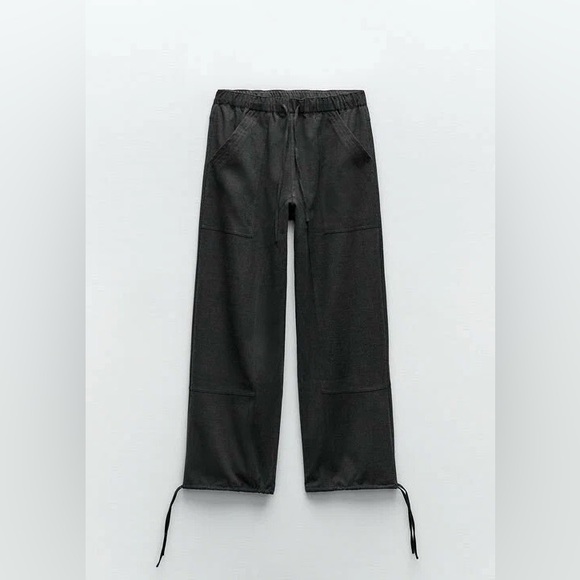 Zara felted cloth jogger pants - Picture 1 of 7